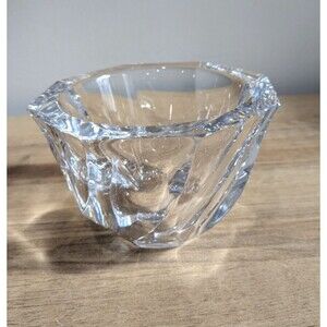 Orrefors Sweden Crystal Residence Swirl Clear Crystal Bowl 5''